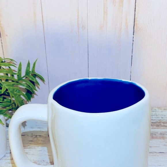 Rae Dunn USA mug with blue interior and red letters - Picture 7 of 7